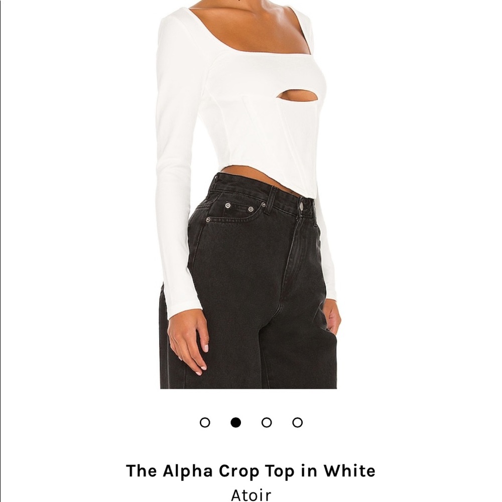 The Alpha Crop Top in White